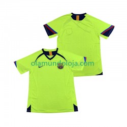 Camisola FC Barcelona 2005 Retro Homem Equipamento Segundo 2006 Manga Curta